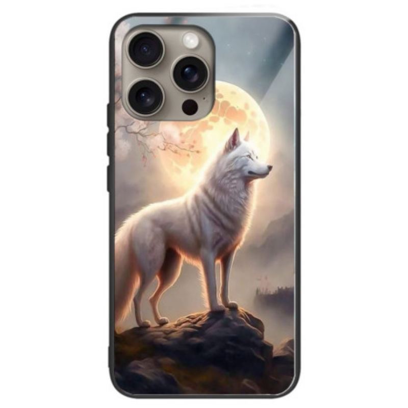 Maskica iPhone 16 Pro Max Kaljeno Staklo Moonlight Wolf