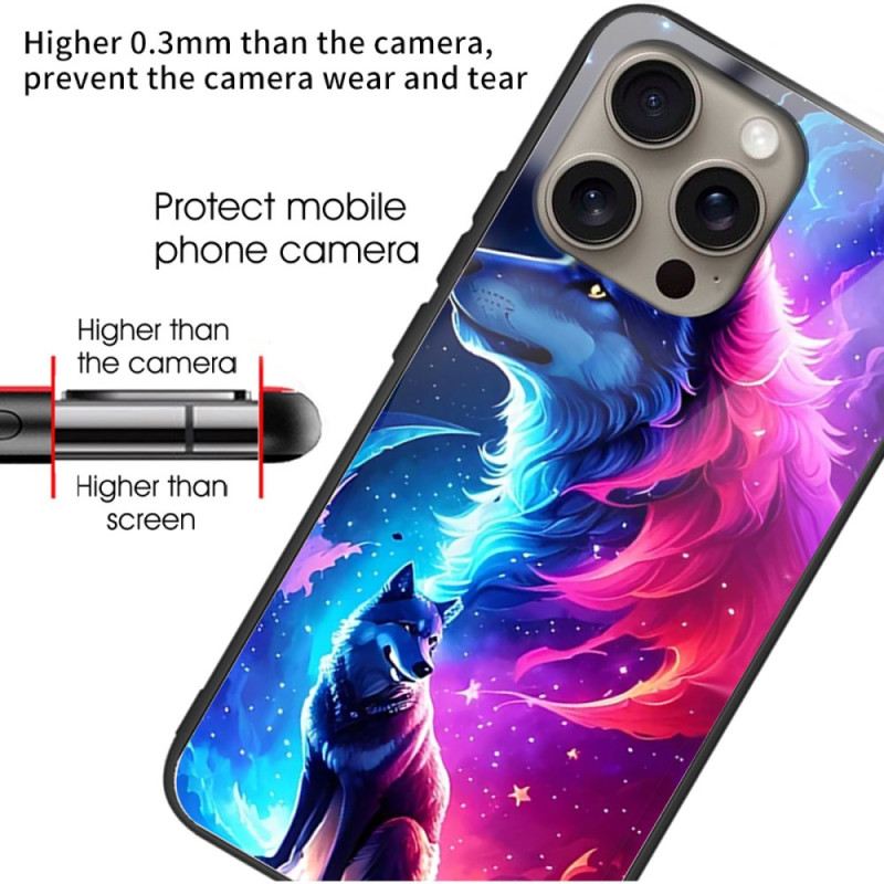 Maskica iPhone 16 Pro Max Maskice Za Mobitele Kaljeno Staklo Starry Wolf