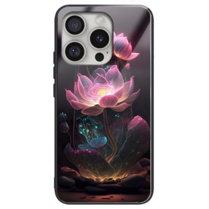 Maskica Za iPhone 16 Pro Max Pink Lotus Kaljeno Staklo