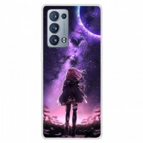 Maskica Oppo Reno 6 Pro 5G Ljubičasti Mjesec