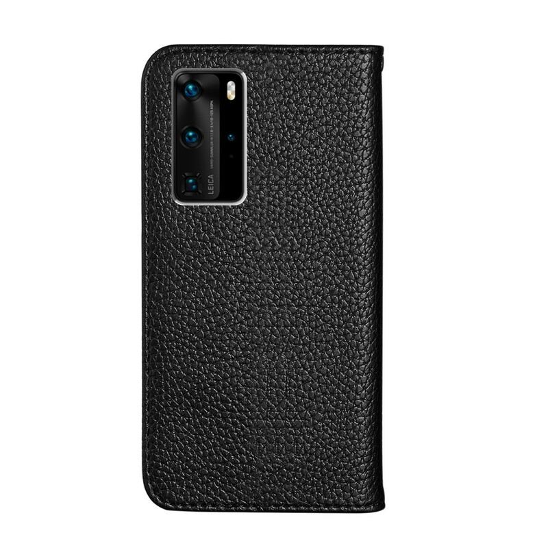 Flip Futrola Huawei P40 Pro Kožna Futrola Litchi Ultra Chic Umjetna Koža