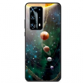 Maskica Huawei P40 Pro Planet Sunčevog Sustava Kaljeno Staklo