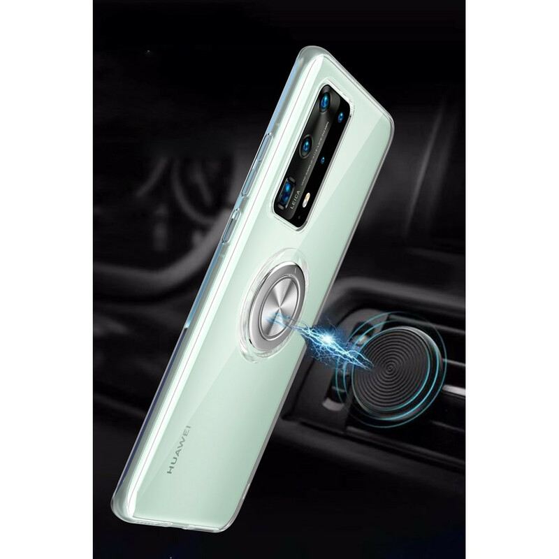 Maskica Huawei P40 Pro Silikonski Metalni Rotirajući Prsten