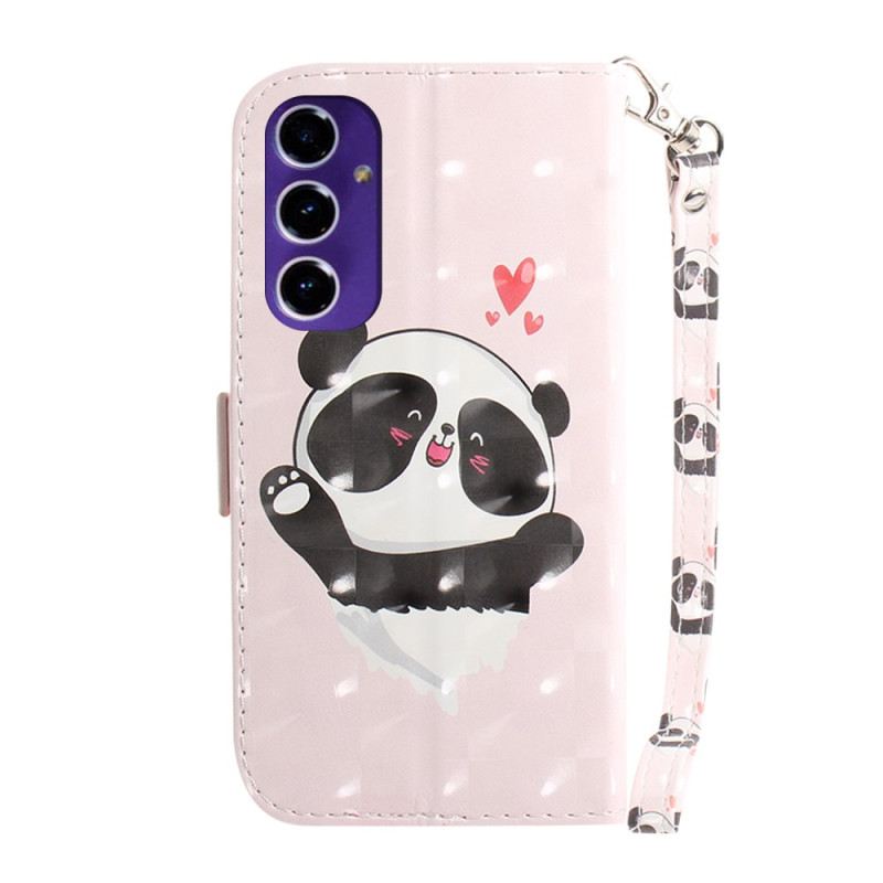 Kožna Futrola Samsung Galaxy A16 5g Panda Love S Remenom