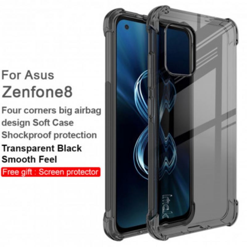 Maskica Asus Zenfone 8 Transparent Silky Imak