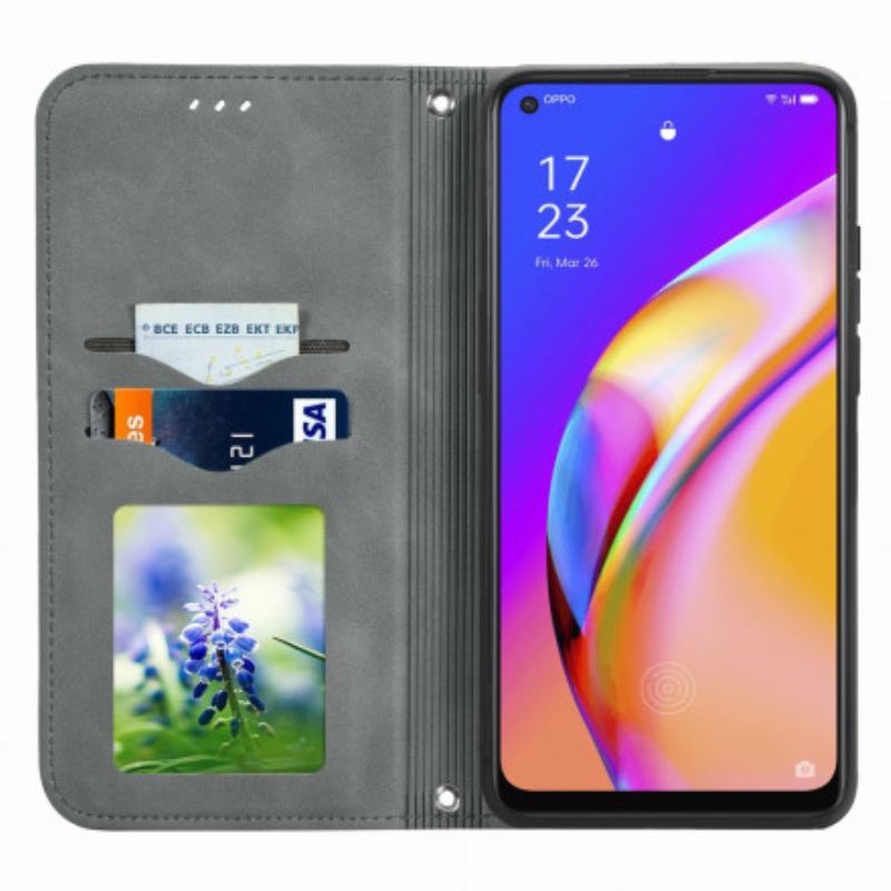 Flip Futrola Oppo A94 5G Kožna Futrola Dodir Kože