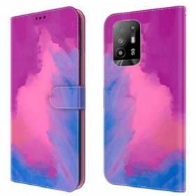 Kožna Futrola Oppo A94 5G Akvarel