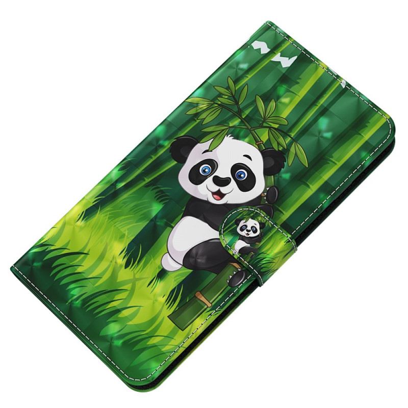 Kožna Futrola Oppo A94 5G Panda S Uzicom