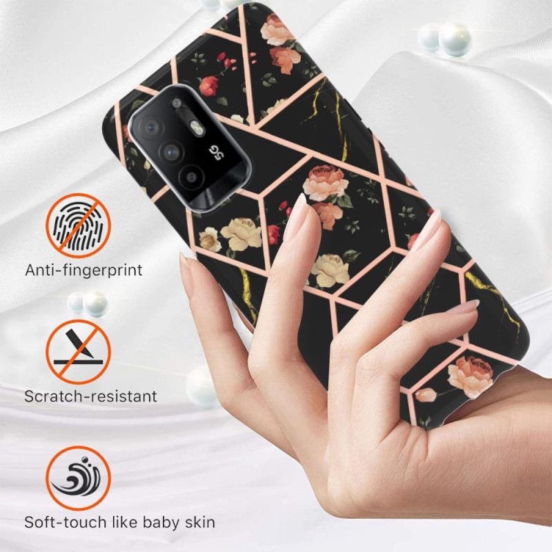 Maskica Oppo A94 5G Šareni Geometrijski Mramor