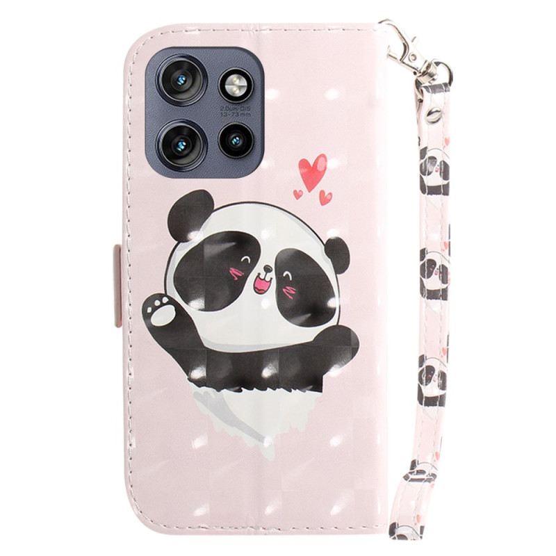 Flip Futrola Motorola Edge 50 Neo Panda Love With Strap