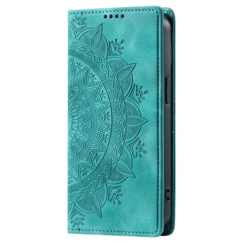 Flip Futrola Samsung Galaxy S24 Fe Mandala Suede Efekt