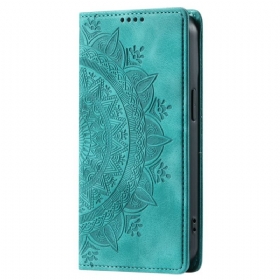 Flip Futrola Samsung Galaxy S24 Fe Mandala Suede Efekt