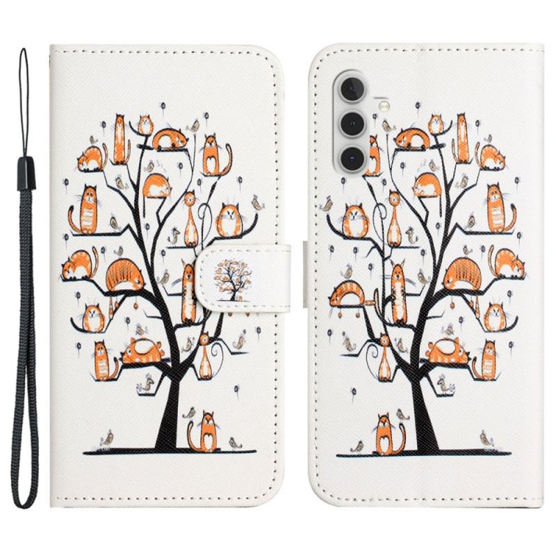 Flip Futrola Samsung Galaxy S24 Fe Maskice Za Mobitele Cats On The Lanyard Tree