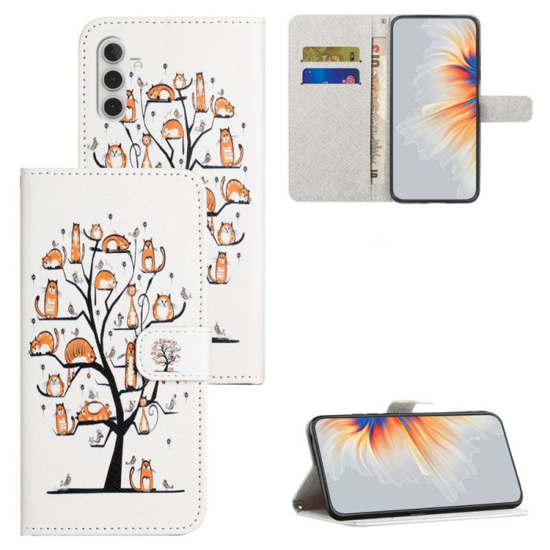 Flip Futrola Samsung Galaxy S24 Fe Maskice Za Mobitele Cats On The Lanyard Tree