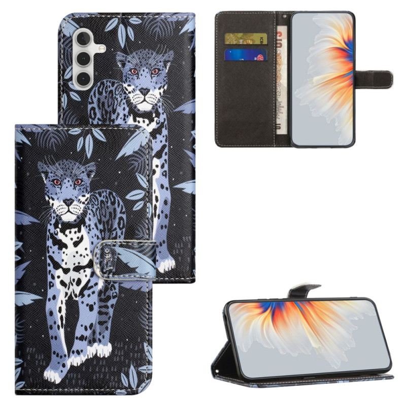 Kožna Futrola Samsung Galaxy S24 Fe Leopard Remen