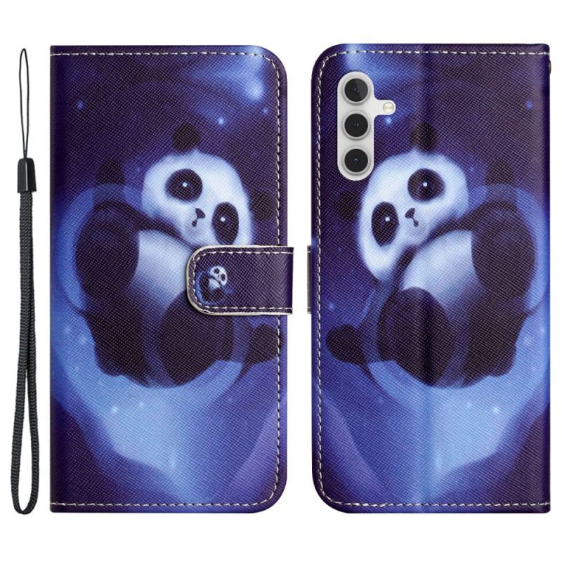 Kožna Futrola Za Samsung Galaxy S24 Fe Panda Svemir