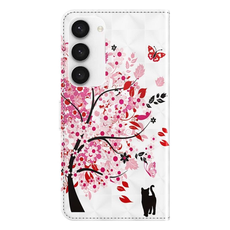 Flip Futrola Samsung Galaxy S23 Plus 5G Tree And Strappy Cat