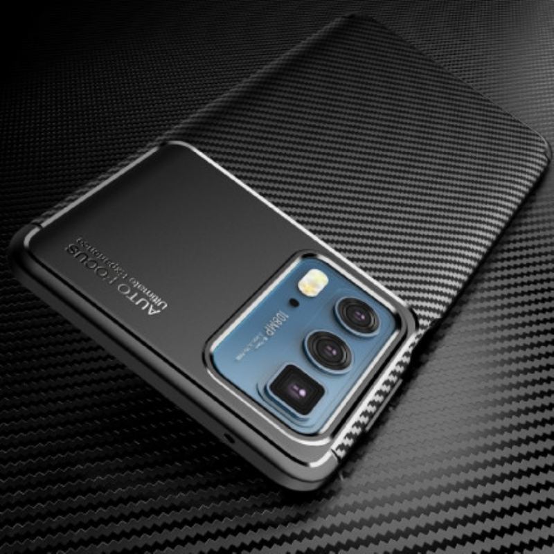 Maskica Motorola Edge 20 Pro Fleksibilna Tekstura Karbonskih Vlakana