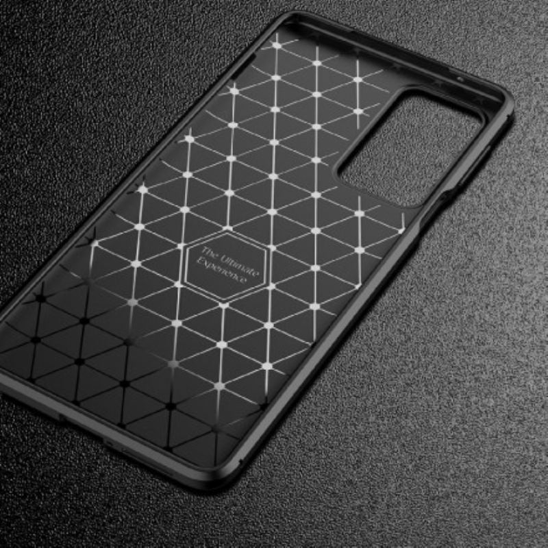 Maskica Motorola Edge 20 Pro Fleksibilna Tekstura Karbonskih Vlakana