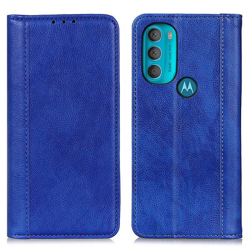 Flip Futrola Moto G71 5G Kožna Futrola Elegance Split Litchi Koža