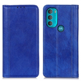 Flip Futrola Moto G71 5G Kožna Futrola Elegance Split Litchi Koža