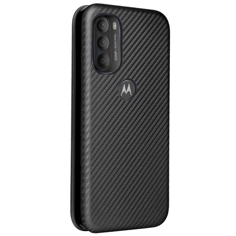 Flip Futrola Moto G71 5G Kožna Futrola Karbonski Silikon U Boji