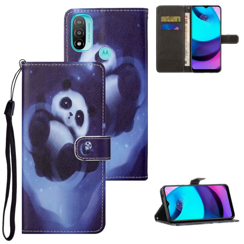 Kožna Futrola Moto G71 5G Panda Space S Uzicom