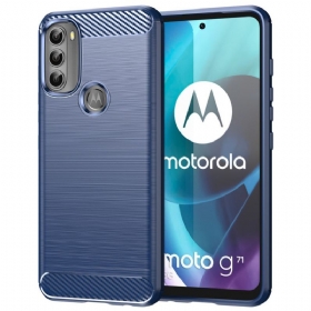 Maskica Moto G71 5G Brušena Karbonska Vlakna