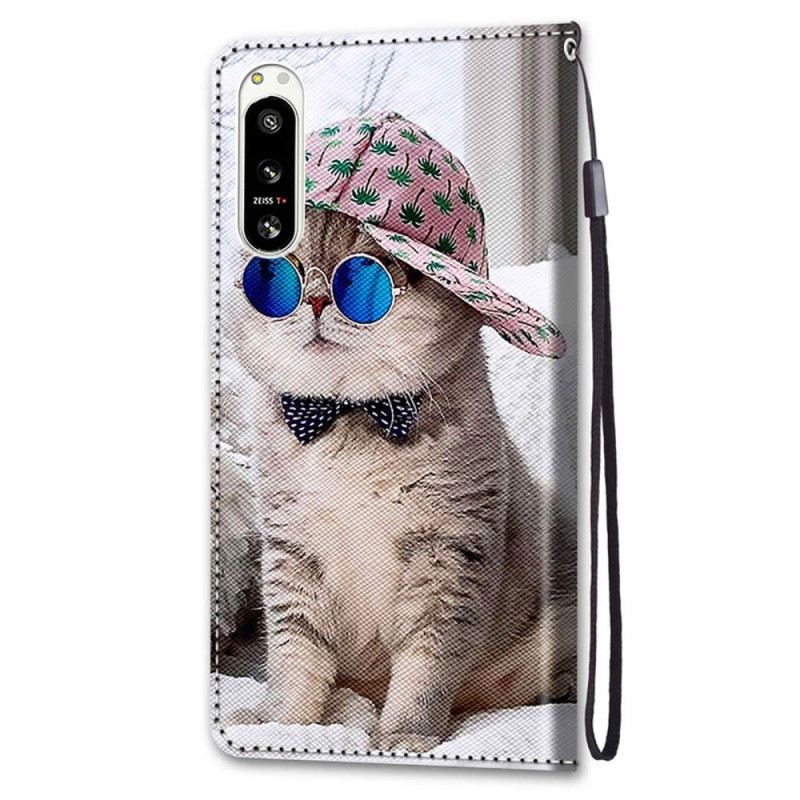 Kožna Futrola Sony Xperia 5 IV Yo Cat With Strap