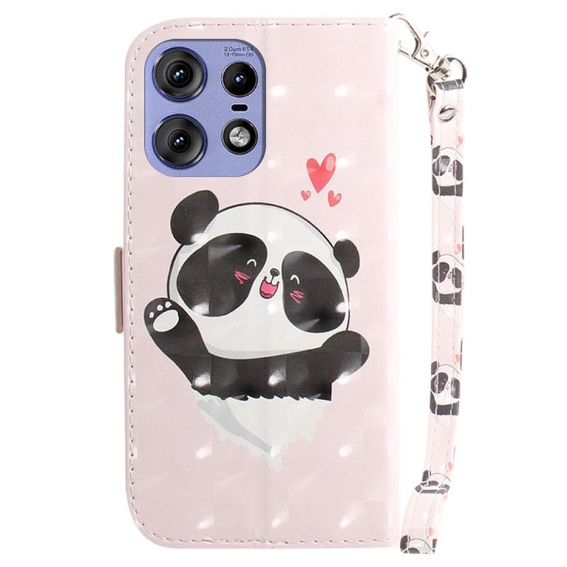 Flip Futrola Motorola Edge 50 Pro Maskice Za Mobitele Panda Love With Strap