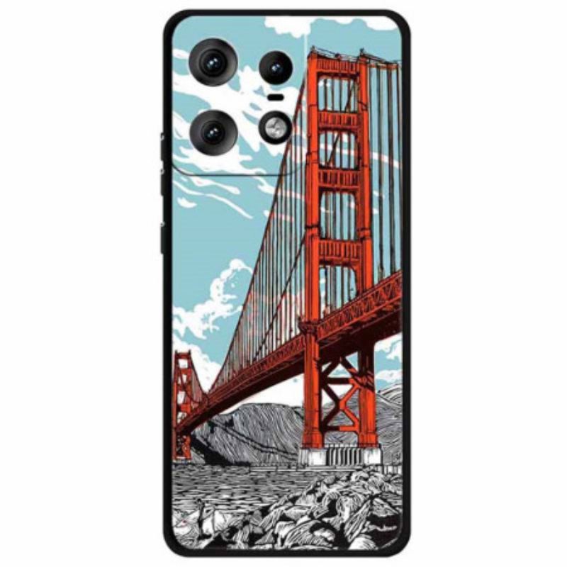 Maskica Motorola Edge 50 Pro Most Golden Gate