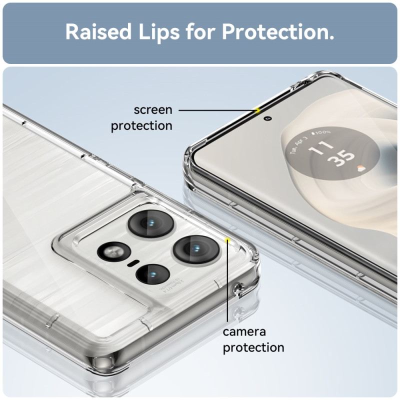 Maskica Motorola Edge 50 Pro Prozirni Galvanizirani Gumbi