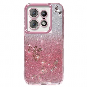 Maskica Motorola Edge 50 Pro Rhinestones I Cvijeće Kadem