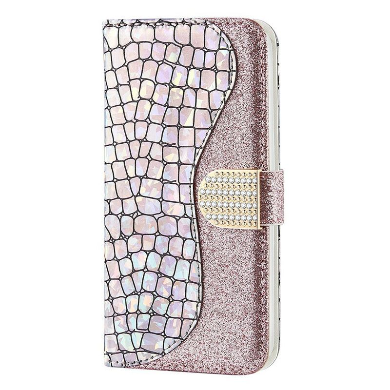 Futrola iPhone 13 Mini Croco Dijamanti