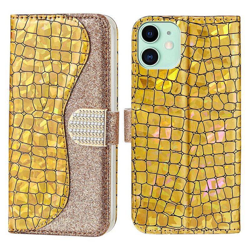 Futrola iPhone 13 Mini Croco Dijamanti