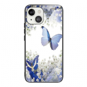 Maskica iPhone 13 Mini Butterflies Design Kaljeno Staklo