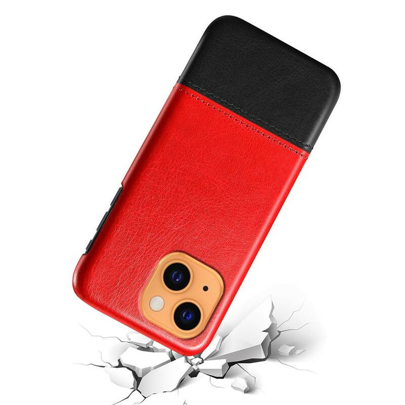 Maskica iPhone 13 Mini Ksq Dvobojni Kožni Efekt