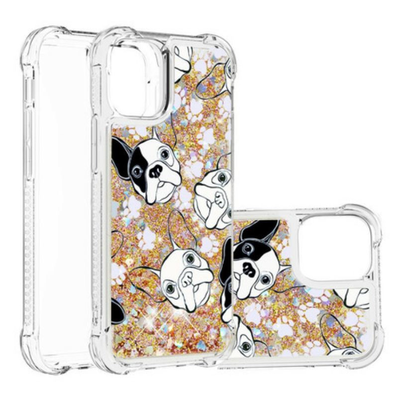 Maskica iPhone 13 Mini Mr Dog Sequins