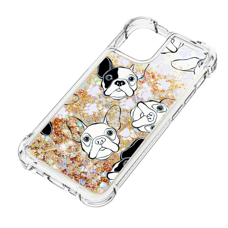 Maskica iPhone 13 Mini Mr Dog Sequins