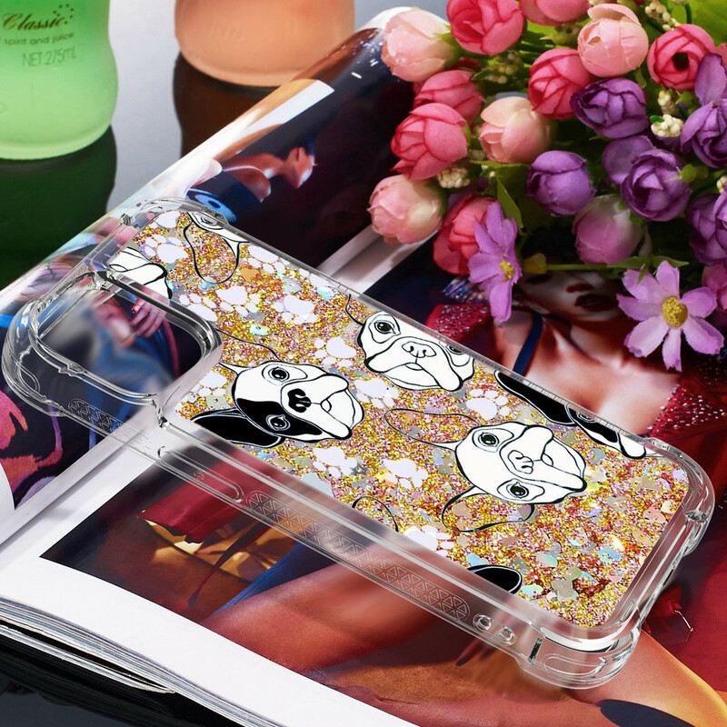 Maskica iPhone 13 Mini Mr Dog Sequins