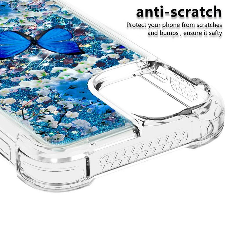 Maskica iPhone 13 Mini Svjetlucavi Plavi Leptiri