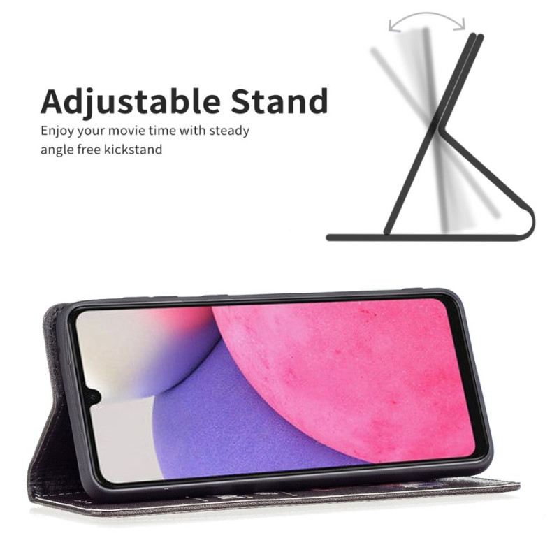 Flip Futrola Samsung Galaxy A33 5G Kožna Futrola Opasni Medvjed