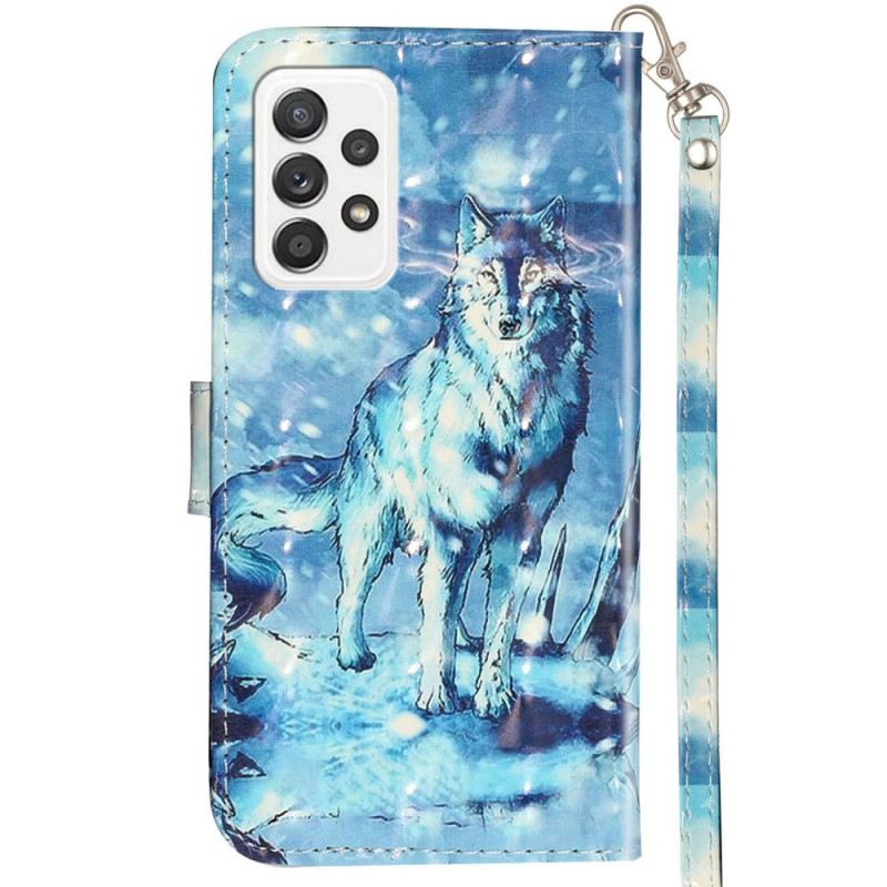 Flip Futrola Samsung Galaxy A33 5G Lanyard Wolf