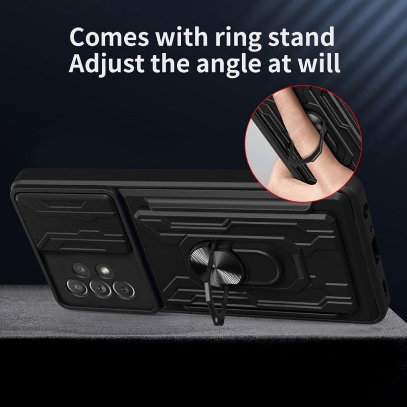 Maskica Samsung Galaxy A33 5G Dizajnerski Držač Kartice I Štitnici Za Leće
