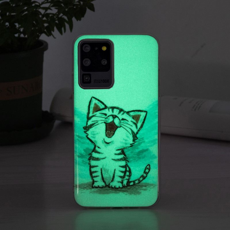 Maskica Samsung Galaxy S20 Ultra Fluorescentna Mačka