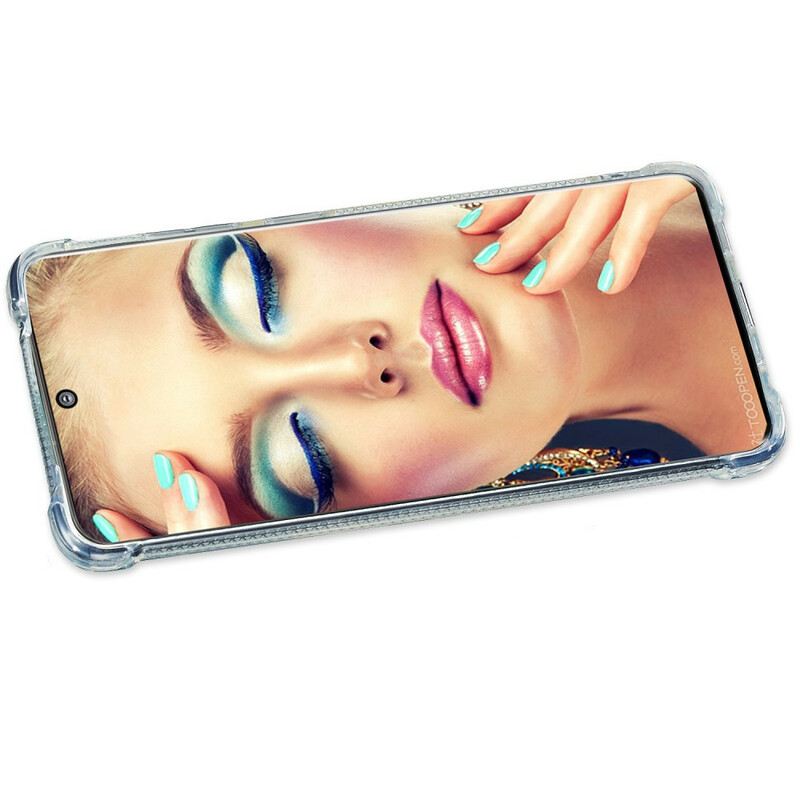 Maskica Samsung Galaxy S20 Ultra Svjetlucavi Prsten-nosač