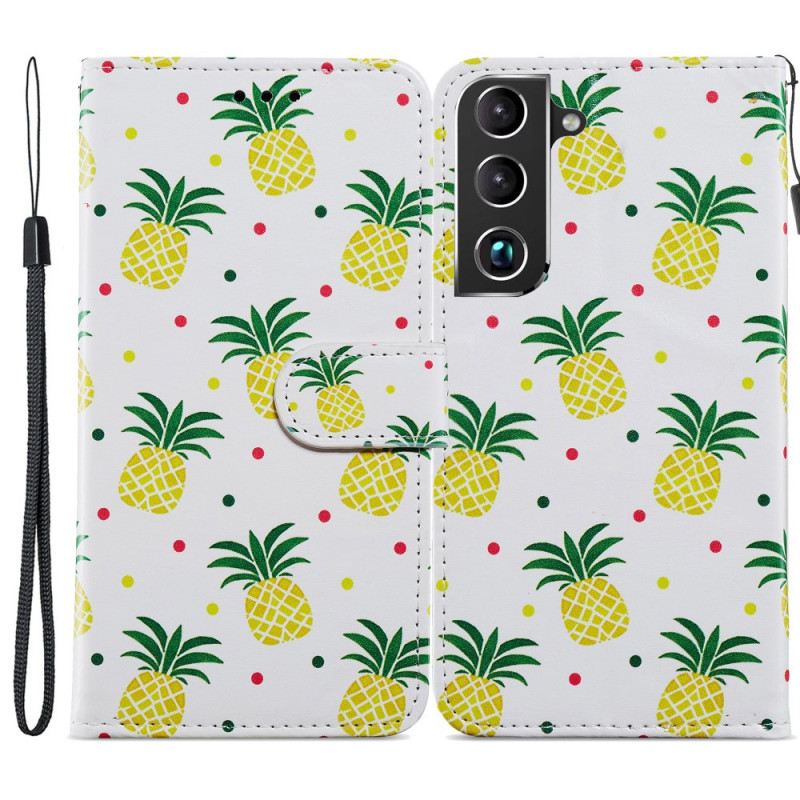 Flip Futrola Samsung Galaxy S22 5G Višestruki Ananas