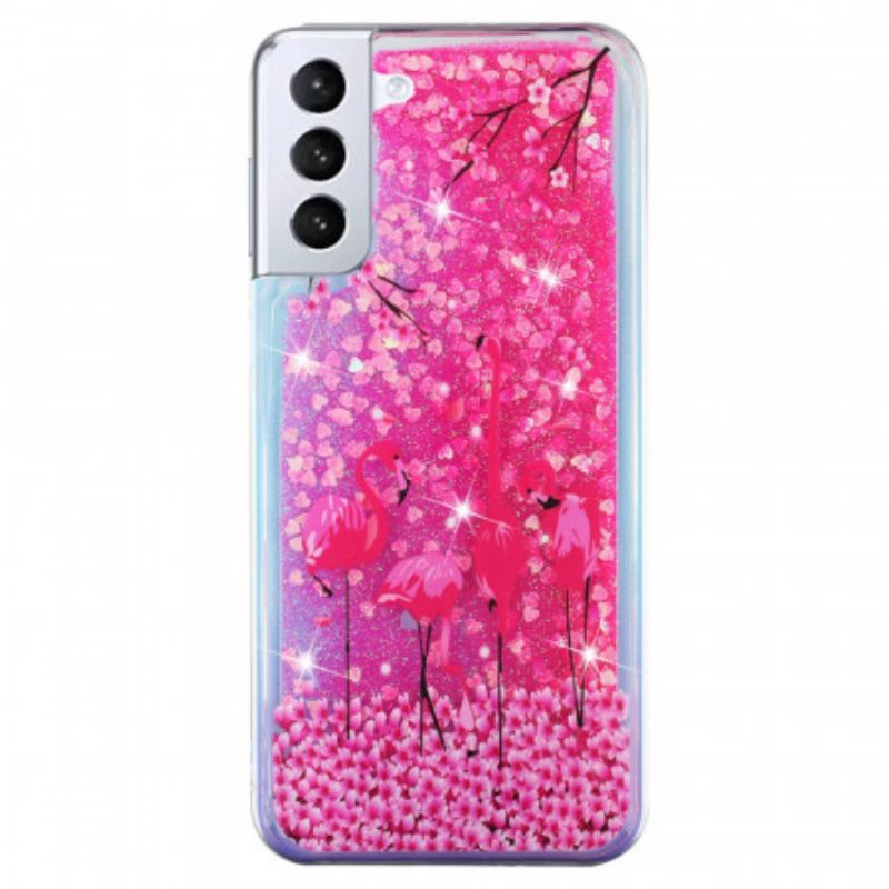 Maskica Samsung Galaxy S22 5G Flamingo Šljokice