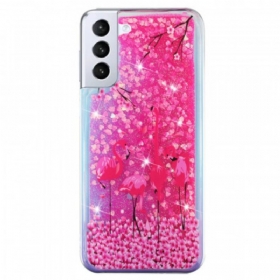 Maskica Samsung Galaxy S22 5G Flamingo Šljokice