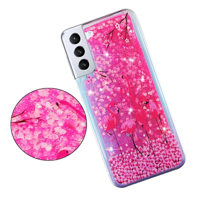 Maskica Samsung Galaxy S22 5G Flamingo Šljokice